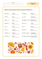 Vorschau - Arbeitsblätter - Buchstaben-Rätsel: Herbst - Seite 2