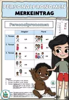 Vista previa - Otros - Entrada de memoria Pronombre personal - Gramática alemana - Portada