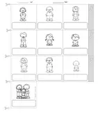 Vista previa - Hojas de trabajo - Inglés - familia - diccionario de imágenes - English - Picture dictionary - family - accordion book - página 3