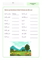 Vorschau - Arbeitsblätter - Buchstaben-Rätsel: Frühling - Seite 1