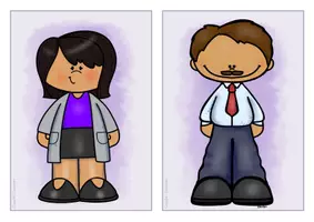 Vista previa - Refuerzo / NEE / Materiales de apoyo - Inglés y Aléman - tarjetas con imagénes: familia - Flashcards English: family - Deutsch: Familie - página 2