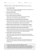 Vorschau - Arbeitsblätter - AB mit Fragen zum Thema "Galileo Galilei" + Lösungsblatt + Mindmap + Infografik - Seite 3