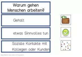 Vorschau - Präsentationen/Tafelbilder - Gründe um Arbeiten zu gehen - Seite 3