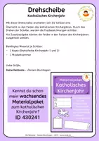 Vorschau - Arbeitsblätter - Drehscheibe zum katholischen Kirchenjahr - Seite 1