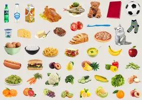 Aperçu - Apprentissages en autonomie - Ne mettez pas ÇA au frigo - Alimentation - Genially + Jeu à imprimer en ANGLAIS - Don't put THAT in the fridge - Food - Genially + Printable Game - Page 2