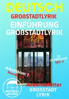 Vorschau - Arbeitsblätter - Einführung in die Großstadtlyrik (AB 1 Großstadtlyrik) - Deckblatt