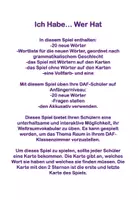Vorschau - Spiele - Weltall Ich Habe Wer Hat Spiel für DaF - Seite 1