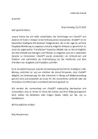 Vorschau - Lehrpläne/Lehrermaterial - Elternbrief: Einführung von ChatGPT in der Schulausbildung - Seite 1