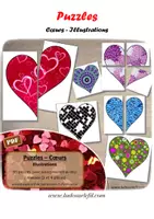 Aperçu - Apprentissages en autonomie - Puzzles Coeurs - Illustrations pour la Saint Valentin - Page de couverture