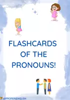 Aperçu - Cartes / Images - Flashcards Pronoms personnels en anglais! - Page de couverture