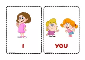 Aperçu - Cartes / Images - Flashcards Pronoms personnels en anglais! - Page 3