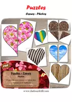 Aperçu - Apprentissages en autonomie - Puzzles Coeurs - Photos pour la Saint Valentin - Page de couverture