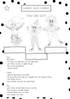 Vorschau - Arbeitsblätter - Lesen und malen: Fasching/Karneval Kl.2/3 - Seite 1