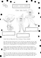 Vorschau - Arbeitsblätter - Lesen und malen: Fasching/Karneval Kl.2/3 - Seite 3