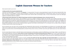Vorschau - Merkblätter - English Classroom Phrases for Teachers (/ typical mistakes made by teachers) - Seite 2