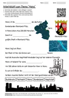 Vorschau - Arbeitsblätter - Arbeitsblatt "Mainz" + Onlineübung & MP3 + Infografik - Deckblatt
