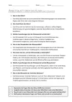 Vorschau - Arbeitsblätter - AB mit Fragen zum Thema "Klima" + Lösungsblatt + Infografik - Seite 2