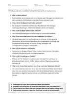 Vorschau - Arbeitsblätter - AB mit Fragen zum Thema "Krankheiten" + Lösungsblatt + Infografik - Seite 2