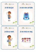 Aperçu - Feuilles d'exercices - Autonomie & vie de classe - Cartes routines Graines d'O - Page 3