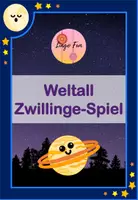 Vorschau - Spiele - Weltall Zwillinge Spiel für DaF oder Naturwissenschaften - Deckblatt