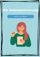 Vorschau - Arbeitsblätter - Deutsch/ DAZ: Die Substantivierung von Nomen und Adjektiven - Deckblatt