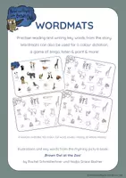 Vista previa - Hojas de trabajo - Brown Owl at the Zoo - PICTURE DICTIONARY WORDMATS - Portada