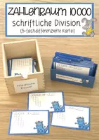 Vorschau - Anderer Materialtyp - Schriftliche Division im ZR 10 000 – Kartei - Deckblatt