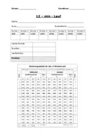 Vorschau - Lehrpläne/Lehrermaterial - Cooper-Lauf (12-min Lauf) - Dokumentation und Bewertung Oberstufe - Deckblatt