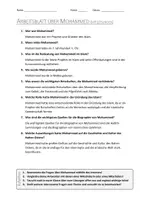 Vorschau - Arbeitsblätter - AB mit Fragen zum Thema "Mohammed" + Lösungsblatt + Infografiken - Seite 2