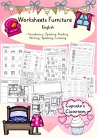 Vorschau - Arbeitsblätter - Englisch -furniture (Möbel) - Arbeitsblätter - Stationen, Freiarbeit - Deckblatt