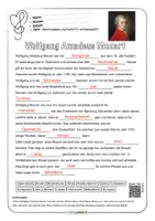 Vorschau - Arbeitsblätter - Musik Mozart Biografie 🎶 Lückentext mit Lösung und Quiz - Seite 3