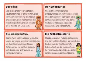 Vorschau - Aufgabenkarten - Lese- und Abschreibkarten Fasching/Kostüme - Seite 3