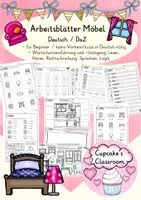 Vorschau - Arbeitsblätter - Deutsch/ DaZ - Arbeitsblätter Möbel - Sprachförderung, Wortschatz, Inklusion - Deckblatt