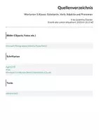 Vorschau - Arbeitsblätter - Wortarten 5.Klasse: Substantiv, Verb, Adjektiv und Pronomen - Seite 1