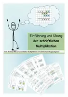 Vorschau - Unterrichtsreihen - Arbeitsblätter zur Einführung der schriftlichen Multiplikation - Deckblatt