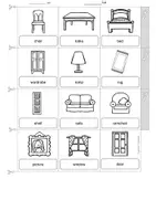 Vorschau - Arbeitsblätter - Englisch - furniture (Möbel) - Sparpaket - Arbeitsblätter, Bildkarten, Miniwörterbuch - Seite 3