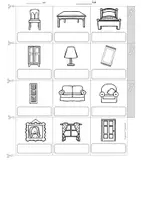 Vorschau - Arbeitsblätter - Englisch - furniture - picture dictionary - Miniwörterbuch - Leporello - Möbel - Seite 3