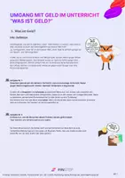 Vorschau - Arbeitsblätter - Was ist Geld? - Finanzen im Unterricht - Deckblatt