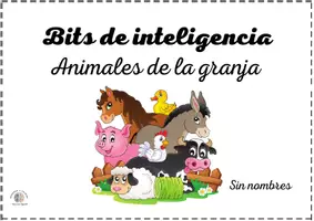 Vista previa - Tarjetas / Manipulativos - BITS ANIMALES DE LA GRANJA (15) - Portada
