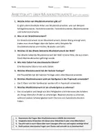 Vorschau - Arbeitsblätter - AB mit Fragen zum Thema "Musikinstrumente" + Lösungsblatt + Mindmap + Infografik - Seite 3