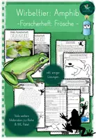 Vorschau - Unterrichtsreihen - Wirbeltiere I Forscherheft I Frösche I Amphibien - Deckblatt