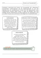 Vorschau - Stundenentwürfe - Unterrichtsplanung "Arten von Freundschaft" - Seite 1