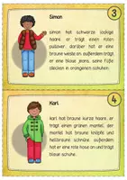 Vorschau - Aufgabenkarten - Abschreibkartei I Personenbeschreibung I Großschreibung I Teil 2 - Seite 2