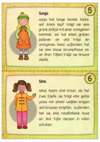 Vorschau - Aufgabenkarten - Abschreibkartei I Personenbeschreibung I Großschreibung I Teil 2 - Seite 3