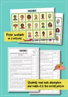 Vista previa - Hojas de trabajo - Describing People - Guess who? Reading activity (Inglés) - página 2