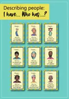 Vorschau - Bildkarten - Describing People: I have... Who has...?; 36 cards (Englisch) - Seite 1