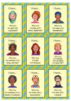 Vista previa - Tarjetas / Manipulativos - Describing People: I have... Who has...?; 36 cards (Inglés) - página 3