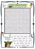 Vorschau - Arbeitsblätter - Zwei Suchsel zur Bibel und biblische Personen (Quiz/ Spiel) - Seite 2