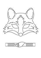 Vorschau - Mal- und Bastelvorlagen - Fasching / Karneval: Masken und Armbänder; Bastelvorlagen - Seite 3