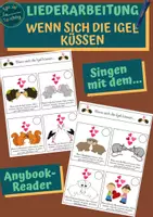 Vorschau - Fördermaterial/Inklusion - Liederarbeitung: "Wenn sich die Igel küssen" - Deckblatt